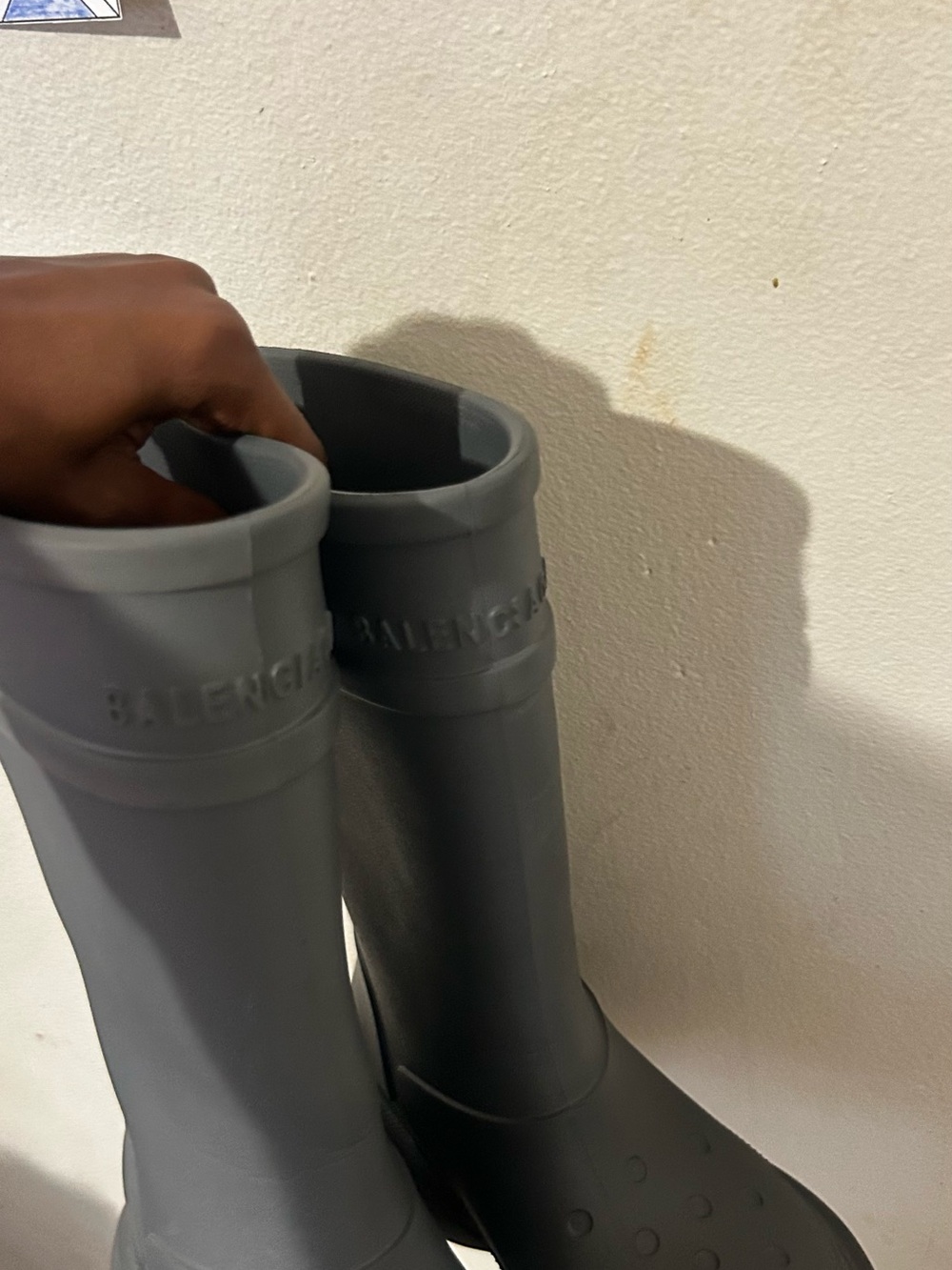 Balenciaga Croc Boots Grey - Picture 5 of 5